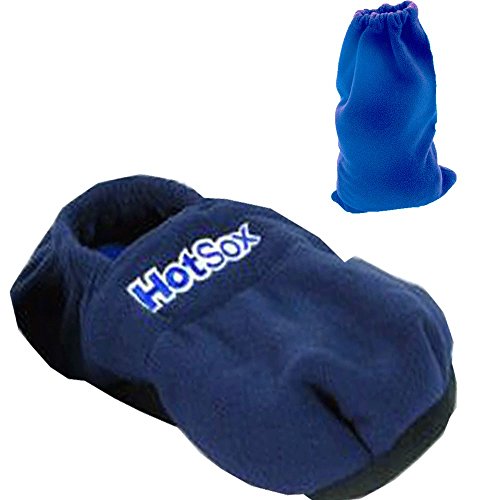 HotSox - Pantuflas Calentables con relleno de lino (talla 41/45), color Azul