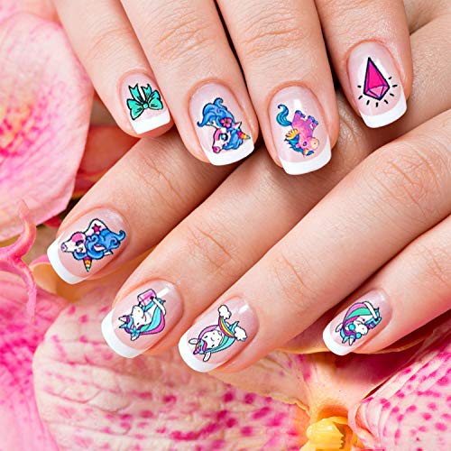 HOWAF 560+ Unicornio Nail Art Stickers Calcomanías Niñas, Unicornio 3D Uñas Art Pegatinas Autoadhesiva Decorativas para Niñas Niño Unicornio Cumpleaños Maquillaje Artículos Decoración Manicura