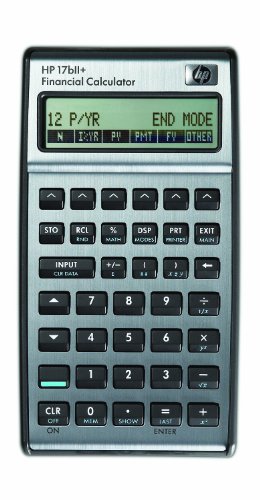 HP 17bII+ - Calculadora (bolsillo, Financiero, Plata, 250+, Botones, LCD)