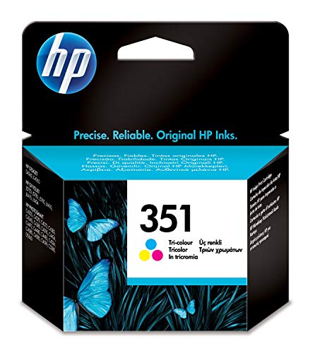 HP 351 CB337EE - Cartucho de Tinta Original, Tricolor, compatible con impresoras de inyección de tinta HP Deskjet D4260, D4300, Photosmart C5280, C4200, Officejet J5780, J5730