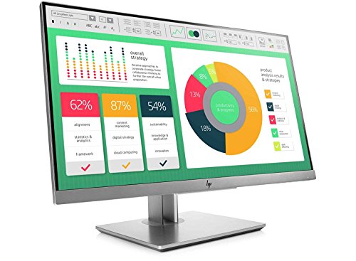 HP EliteDisplay E223 - Monitor de 21.5 pulgadas ajustable en altura (FHD antireflejo, 1920 x 1080 a 60 Hz, IPS LED, 250cd/m, 5ms, 16:9, 1 x VGA, 1 x HDMI 1.4, 1 x DisplayPort 1.2, 2 x USB 3.0)