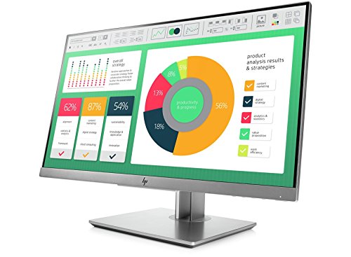 HP EliteDisplay E223 - Monitor de 21.5 pulgadas ajustable en altura (FHD antireflejo, 1920 x 1080 a 60 Hz, IPS LED, 250cd/m, 5ms, 16:9, 1 x VGA, 1 x HDMI 1.4, 1 x DisplayPort 1.2, 2 x USB 3.0)