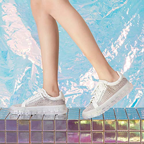 HQdeal 3456 Piezas Diamantes de Imitación de Cristales AB de Uña,Cristal Gemas de Vidrio Redondas de Flatback de Espalda de Plana Uñas Arte Manualidades para telas/ornamentos (SSS4-SSS12 verde claro)