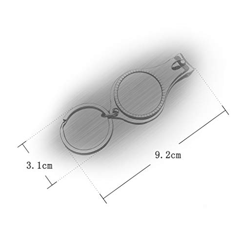 Hqiyaols Keychain España Palmeral Elche Cortaúñas Abridor de Botellas Lima de uñas Llavero Cristal Acero Inoxidable Multifuncional Recuerdo Regalo