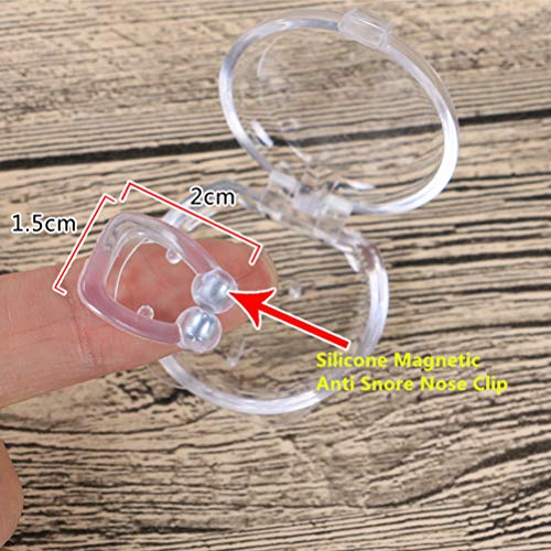 HQLCX Silicona Lucha contra el Ronquido La Respiración de La Nariz del Tapón del Ronquido Anti Ronquido Dispositivo para Dormir Apnea Guardia Noche con La Caja