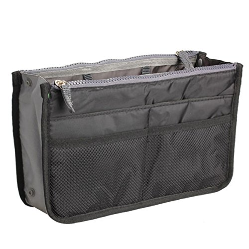 Hrph Bolso de la manera de las nuevas mujeres en bolso cosmético del organizador del almacenaje Bolso ocasional del recorrido del maquillaje