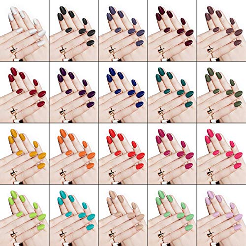 Huanchenda Polvo Acrílico para Uñas, Polvo de Inmersión para Uñas 20 Colores 10g/frasco Juego de Decoración de Uñas para Principiantes(no incluidos líquidos en polvo de inmersión)