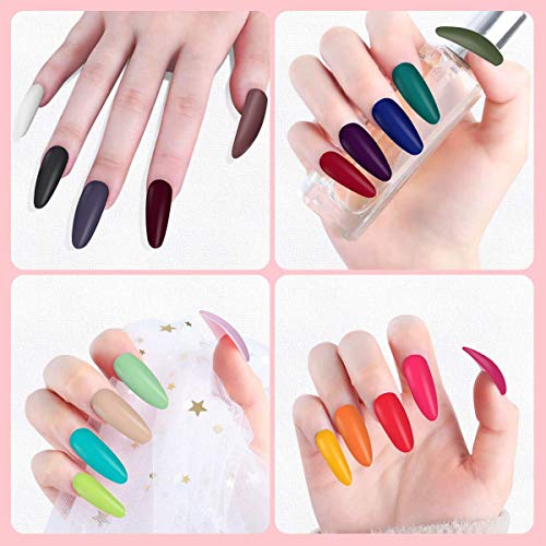 Huanchenda Polvo Acrílico para Uñas, Polvo de Inmersión para Uñas 20 Colores 10g/frasco Juego de Decoración de Uñas para Principiantes(no incluidos líquidos en polvo de inmersión)