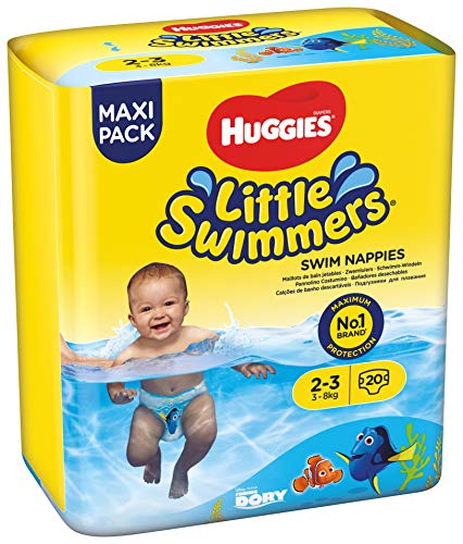 Huggies Little Swimmers Pañal Bañador Desechable Talla 2-3 (3-8 Kg) - 20 unidades