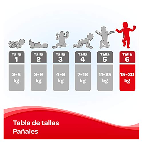 Huggies Ultra Comfort Pañales Talla 6 (15-30 kg), 3x 34 =102 pañales