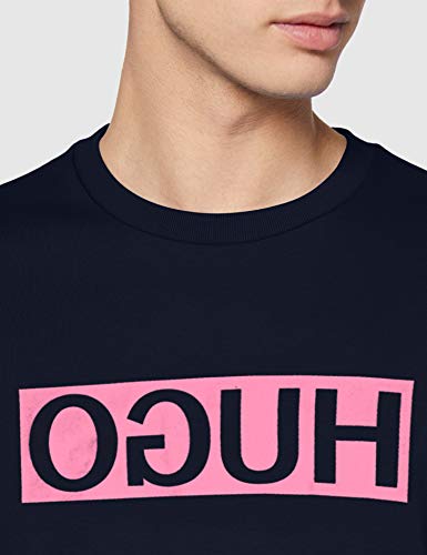 HUGO Dicago202 Sudadera, Azul (Dark Blue 405), Large para Hombre