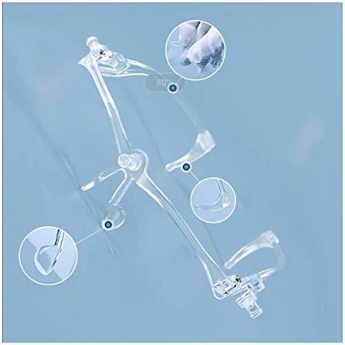 Huili Anti-Escupir Protector Facial - extraíble Escudo Transparente Cara - Visera Protectora Transparente - Prueba de Salpicaduras - a Prueba de Aceite - para el Taller de Cocina de Limpieza,A