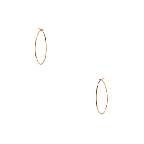 Humble Chic NY Pendientes Aro Pequeño Para La Mujer - Hipoalergénica Asaltos En Peso Ligero De Alambre Pendientes De Enhebrador Loop Huggies Diminutas, Chapado En Oro Amarillo 18-0,5 Pulgadas, Elect