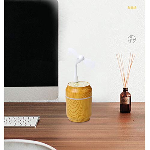 Humidificador Ultrasónico,JiaMeng USB LED Ultrasónico Latas de Aire Humidificador Aroma Esencial Difusor de Aceite Atomi - JMJS004