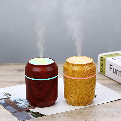 Humidificador Ultrasónico,JiaMeng USB LED Ultrasónico Latas de Aire Humidificador Aroma Esencial Difusor de Aceite Atomi - JMJS004