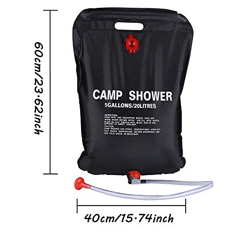HUOHUOHUO Ducha Solar Camping Portatil,Ducha Solar Bolsa,Bolsa de Ducha Solar Exterior,Ducha Solar Bolsa Camping,Bolsa de Ducha para Camping,Bolsa de Ducha Portatil