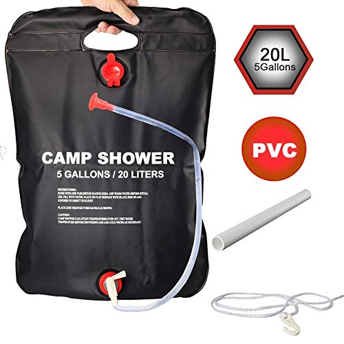 HUOHUOHUO Ducha Solar Camping Portatil,Ducha Solar Bolsa,Bolsa de Ducha Solar Exterior,Ducha Solar Bolsa Camping,Bolsa de Ducha para Camping,Bolsa de Ducha Portatil
