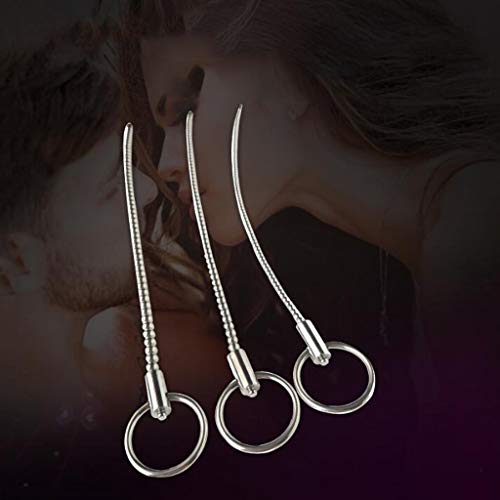 HWL Acero Inoxidable Tire Cuentas del Ojo del Caballo Estimular dilatador Productos de Salud Sexual Masculino masturbación Equipo T-Shirt (Size : 0.4cm)