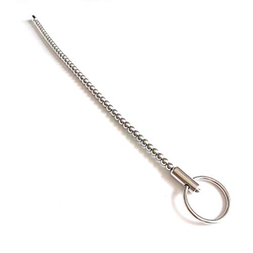 HWL Acero Inoxidable Tire Cuentas del Ojo del Caballo Estimular dilatador Productos de Salud Sexual Masculino masturbación Equipo T-Shirt (Size : 0.4cm)