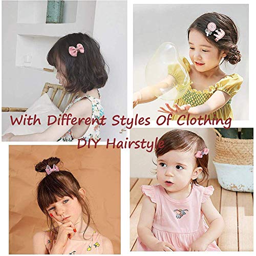 HY-WWK Accesorios para el Cabello, Lindo, Lazos para el Cabello, Pinzas para la Cabeza, Juego de Pasadores, Accesorios para la Cabeza, Herramientas de Peinado para Niñas, Bebés, Niños, Cumpleaños, Re
