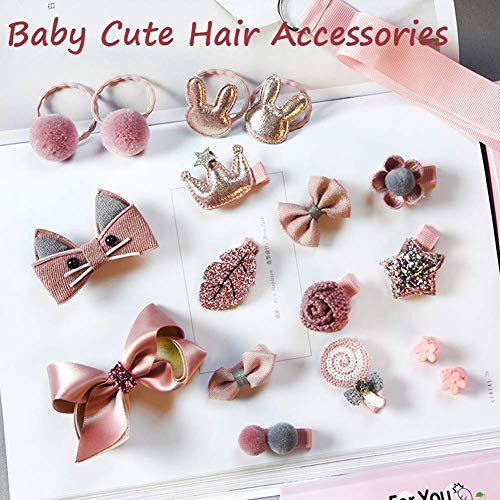 HY-WWK Accesorios para el Cabello, Lindo, Lazos para el Cabello, Pinzas para la Cabeza, Juego de Pasadores, Accesorios para la Cabeza, Herramientas de Peinado para Niñas, Bebés, Niños, Cumpleaños, Re