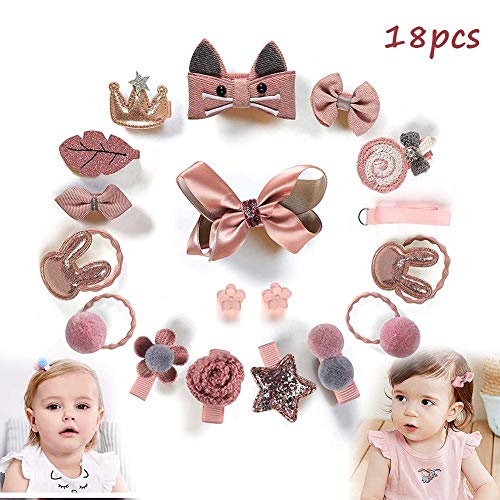 HY-WWK Accesorios para el Cabello, Lindo, Lazos para el Cabello, Pinzas para la Cabeza, Juego de Pasadores, Accesorios para la Cabeza, Herramientas de Peinado para Niñas, Bebés, Niños, Cumpleaños, Re