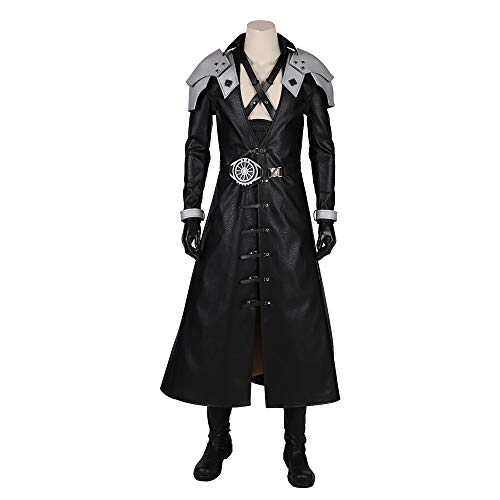 HZLQ Desgaste De Halloween Vestido Adulto Apretado Remastered Sephiroth Cosplay del Traje De Final Fantasy 7 Funcionamiento De La Etapa Traje -Regalo de Anime A-XXL