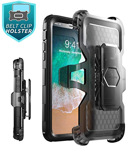 i-Blason Funda iPhone X [Armorbox] 360 Case Antigolpes con Soporte y Protector de Pantalla para Apple iPhone X/iPhoneXS 2017 (Negro)