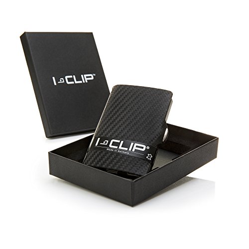 I-CLIP ® Cartera Carbon, Metallic-Grey (Disponible En 2 Variantes)