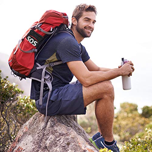 I GO Botiquín Primeros Auxilios con 95 Artículos, Adecuado para Automóviles, Hogares, Campamentos, Viajes, Actividades al Aire Libre o Deportes.