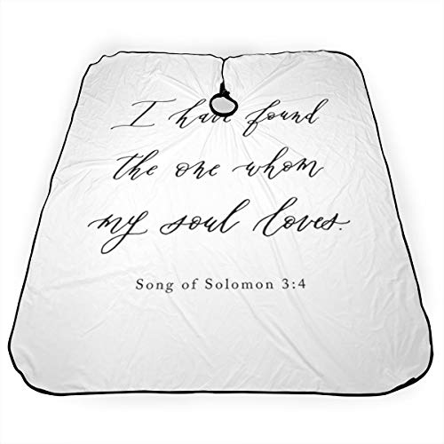I Have Found The One Whom My Soul Loves - Capa de peluquería profesional, delantal de corte de pelo, poliéster, peluquería, peluqueros y barberos para hombres y mujeres, 55 x 66 pulgadas