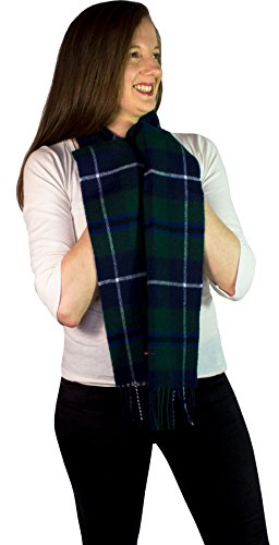 I Luv LTD Douglas Bufanda Moderna de Lana Cepillada de Tartán
