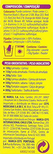 Iberia - Tinte Azul Celeste para ropa, 40°C