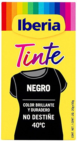 Iberia - Tinte Negro para ropa, 40°C