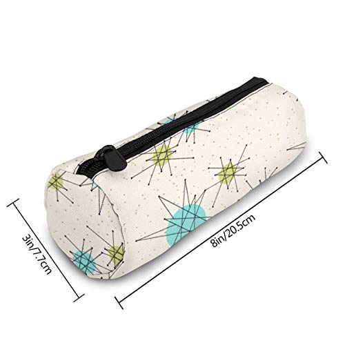 Iconic Atomic Starbursts Accent - Estuche para lápices, papelería y cosméticos, para estudiantes, oficina, colegio, escuela secundaria