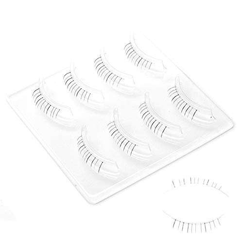 ICYCHEER - Pestañas de extensión de pestañas postizas de aspecto natural japonés bajo la parte inferior de los ojos, 4 pares/caja, juego de extensión de pestañas