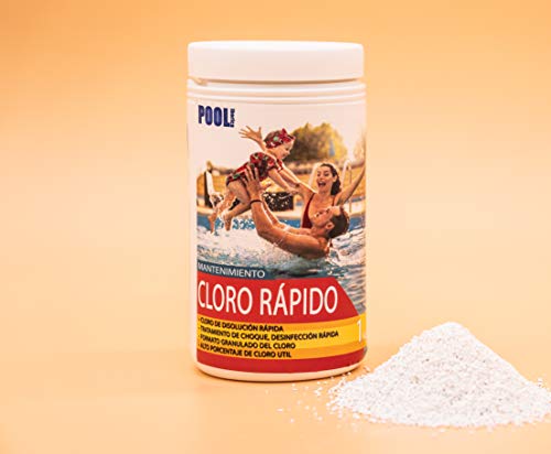 iFONT Cloro Rápido | Formato Granulado | Mantenimiento de Piscina | Tratamiento de Choque | Formato 1 kg | POOLiberica