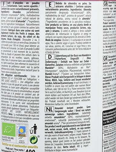 ijsalut - leche almendra polvo eco s/a nutriops 400grs