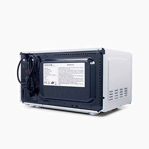 IKOHS Microondas MW700S Plateado - Microondas, 700W,Capacidad de 20L, 5 Niveles de Potencia, Temporizador hasta 30 minutos, Menú Automático, Cocción Multifrecuencia, Dispone de Reloj Digital