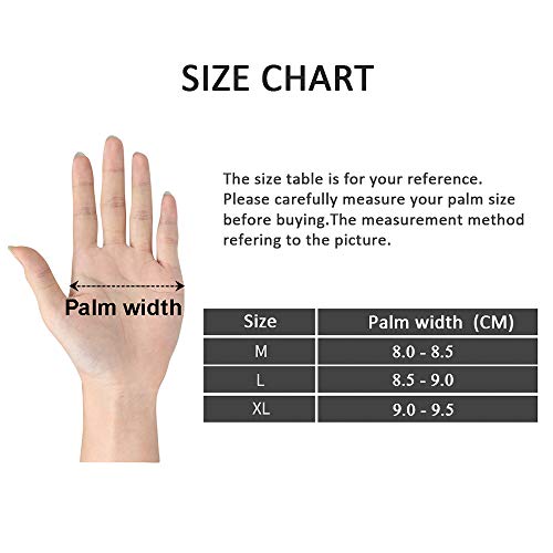 IKuaFly Guantes Ciclismo MTB, Guantes Bici Verano Respirable Reflectante Gel Almohadilla para Hombre (Negro, XL)