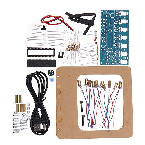 ILS - DC4.5-5.5V DIY Laser Harp Kit String teclado kit DIY partes electrónicas 7 Arcos electrónicos DIY Kit Tecnología Piano Music Box