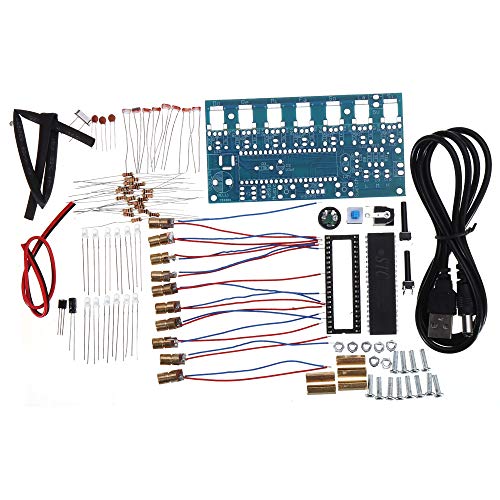 ILS - DC4.5-5.5V DIY Laser Harp Kit String teclado kit DIY partes electrónicas 7 Arcos electrónicos DIY Kit Tecnología Piano Music Box