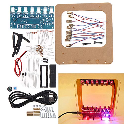 ILS - DC4.5-5.5V DIY Laser Harp Kit String teclado kit DIY partes electrónicas 7 Arcos electrónicos DIY Kit Tecnología Piano Music Box
