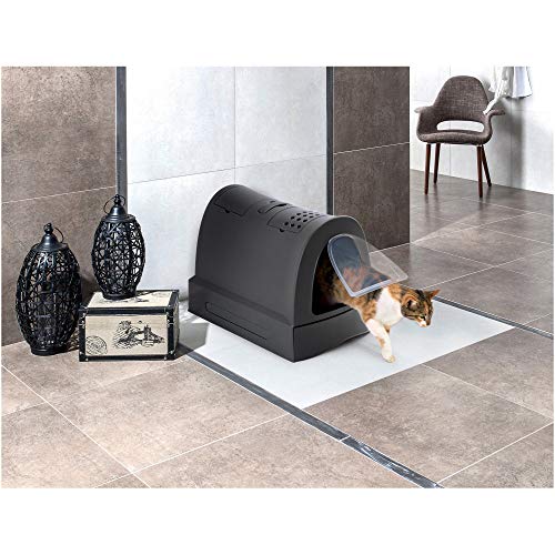 Imac Zuma - Met schuiflade - Zwart - Kattenbak - 56 x 40 x 42,5 cm