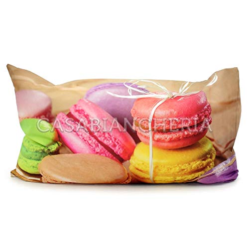 Imberti - Juego Completo de sábanas Macarons con impresión Digital, Solo en Fundas de Almohada