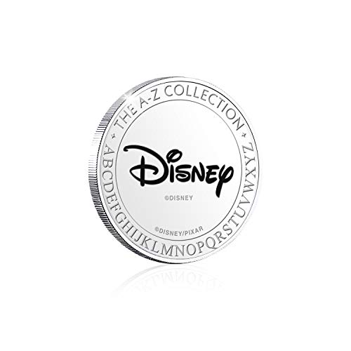 IMPACTO COLECCIONABLES Disney Colección de Monedas / Medallas A-Z - Q de Evil Queen Reina Malvada en baño de Plata .999 y Coloreada a 4 Colores presentado en Pack Coleccionista