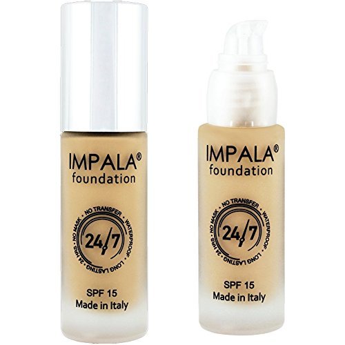 Impala Base de Maquillaje 24/7 Arena Beige 02 Waterproof Larga Duración SPF15