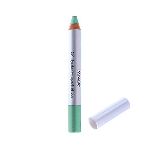 Impala Lápiz Jumbo 3 en 1 Color 14 Turquesa Sombra de ojos, Lápiz Labial o Colorette