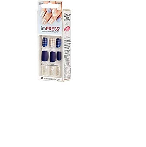 Impress One - Uñas de manicura a presión en gel Step, 30 uñas