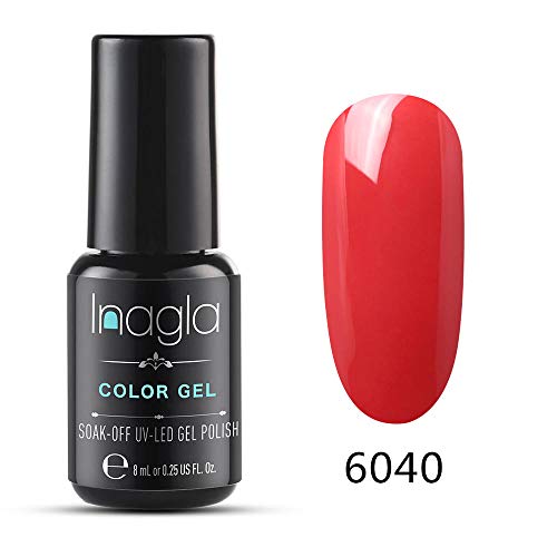 Inagla 3 en 1 Esmaltes en Gel UV LED, One Step Esmaltes Semipermanentes 8ml YBJ YBJ6040